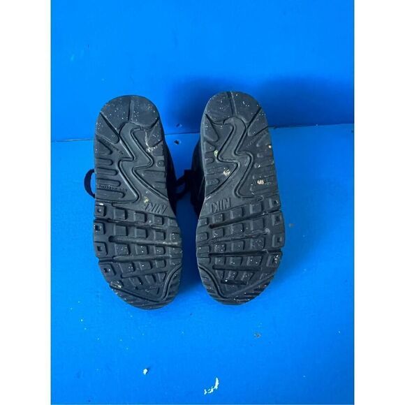 Nike Air Max 90 LTR (PS) Toddler shoes CD6867-001. Size 12C  BLACK-BLACK - Picture 5 of 7